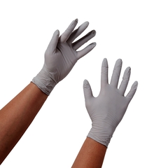 Halyard Exam Glove STERLING Medium NonSterile Nitrile Standard Cuff Length Textured Fingertips Gray Chemo Tested, 2000 EA/CS