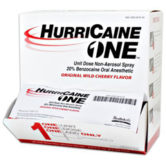 Beutlich Oral Pain Relief HurriCaine&reg; 20% Strength Benzocaine Unit Dose Spray 0.5 mL