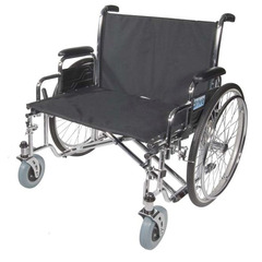 Drive Medical Bariatric Wheelchair Sentra EC Full Length Arm Black Upholstery 26 Inch Seat Width Adult 700 lbs. Weight Capacity, 1/EA