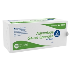 MON763685PK - Dynarex - Gauze Sponge Gauze 8-Ply 2 x 2 Square