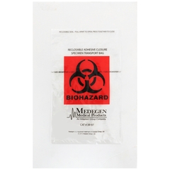 McKesson Specimen Transport Bag 6 X 9 Inch Biohazard Symbol Reclosable Seal, 1000EA/CS