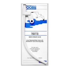 Urocare Products Long DrainTube Urocare Quick Drain Valve Standard, 0.25 I.D. x 10 Long