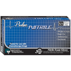 Innovative Healthcare Corporation Exam Glove Pulse™ Non-Sterile Powder Free Nitrile Textured Fingertips Aqua Blue X-Small, 200EA/BX