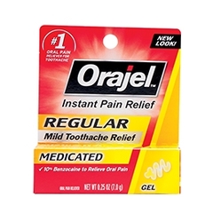 Church & Dwight Oral Pain Relief Orajel&reg; 20% Strength Benzocaine Oral Gel 0.25 oz.