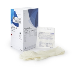 Ansell Surgical Glove GAMMEX Non-Latex PI Size 7.5 Sterile Polyisoprene Standard Cuff Length Micro-Textured White Chemo Tested, 200 EA/CS
