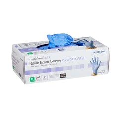 McKesson Glove Exam Nitrile Powder-Free Tactile Touch Blu - Medium
