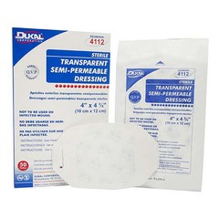 Earthlite Massage Tables Transparent Film Dressing Dukal™ 4 X 4-3/4 Inch Frame Style Delivery Oval Sterile