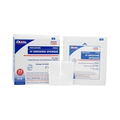 Dukal I.V. / Drain Split Dressing Rayon / Polyester 2 x 2
