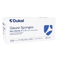 Dukal Gauze Sponge Cotton 12-Ply 4 x 4