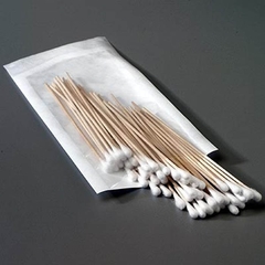 Sklar Swabstick Cotton Tip Wood Shaft 3 Inch Sterile 10 per Pack, 10/PK