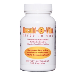 QCE Multivitamin Decubivite&reg; Three In One 500 mg Capsules, 100EA per Bottle