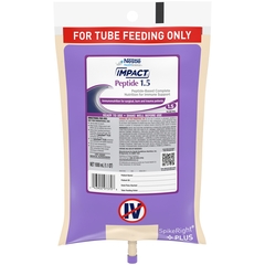 Nestle Healthcare Nutrition Tube Feeding Formula IMPACT&reg; PEPTIDE 1.5 1000 ml, 6 EA/CS