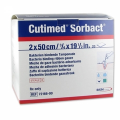 BSN Medical Cutimed&reg; Sorbact&reg; Wound Packing Cotton Ribbon Gauze 0.8 X 19.7 Inch