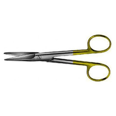 Aesculap Dissecting Scissors DuroTip&reg; Mayo 6-3/4 Inch Length Surgical Grade Stainless Steel / Tungsten Carbide NonSterile Finger Ring Handle Curved Blunt Tip / Blunt Tip, 1/EA