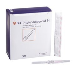 BD Peripheral IV Catheter Insyte Autoguard BC 20 Gauge 1