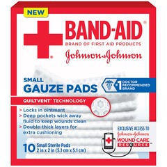 Johnson & Johnson Gauze Sponge Band-Aid 2 X 2 Inch Sterile 1 per Pack