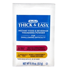 Hormel Health Labs Thick & Easy&reg; Instant Food Thickener - Nectar Consistency, 4.5 Gram Individual Packet, Unflavored, 100 EA/CS