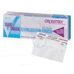 SPS Medical Supply Sterilization Pouch Sure-Check Ethylene Oxide (EO) Gas / Steam 3-1/2 X 9 Inch Transparent Self Seal Film