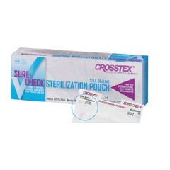 SPS Medical Supply Sterilization Pouch Sure-Check Ethylene Oxide (EO) Gas / Steam 5-1/4 X 10 Inch Transparent Self Seal Film, 200/BX