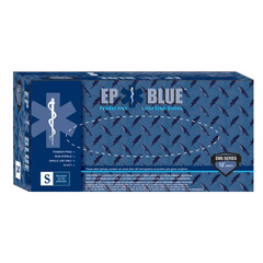 Innovative Healthcare Corporation Exam Glove DermAssist EP Blue Small NonSterile Latex Extended Cuff Length Fully Textured Blue Chemo Tested