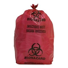 Unimed Biohazard Waste Bag 5 gal. Red Bag 15-3/4 X 23-5/8 Inch, 200/PK