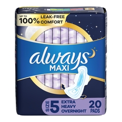 Procter & Gamble Feminine Pad Always&reg; Maxi With Wings Overnight Absorbency