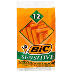 BIC Razor Bic Sensitive Single Blade Disposable, 12 EA/PK