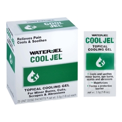 Water Jel Burn Relief Water Jel Cool Jel Topical Gel 3.5 Gram Individual Packet, 25/BX