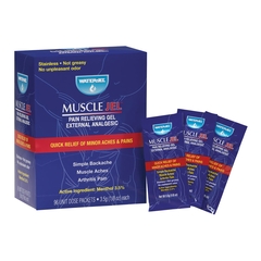 Water Jel Topical Pain Relief Muscle Jel 3.5% Strength Menthol Topical Gel 96 per Box, 96/BX