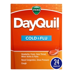 Procter & Gamble Cold and Cough Relief DayQuil&reg; 325 mg - 10 mg - 5 mg Strength Gelcap 24 per Box