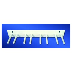 Wolf X-Ray X-Ray Apron Peg Rack Wall Mount 8 Pegs White, 1/EA