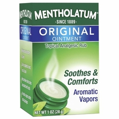Mentholatum Company Pain Relief Mentholatum 9% / 3.1% Strength Ointment 1 oz.
