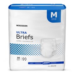 McKesson Ultra Heavy Absorbency Briefs, Medium, 16/BG