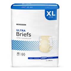 McKesson Ultra Heavy Absorbency Briefs, X-Large, 60/CS