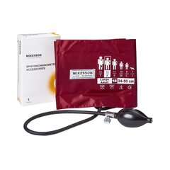 McKesson Blood Pressure Cuff and Bulb LUMEON Adult Arm Large Cuff 34 - 50 cm Nylon Cuff, 15 EA/CS