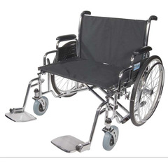 Drive Medical Bariatric Wheelchair Sentra EC Full Length Arm Black Upholstery 28 Inch Seat Width Adult 700 lbs. Weight Capacity, 1/CS