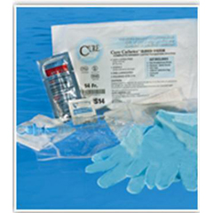 MON771951EA - Cure Medical - Intermittent Catheter Tray Cure Catheter Closed System / Straight Tip 8 Fr.