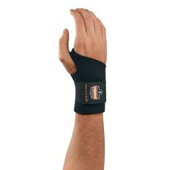 Ergodyne Wrist Support ProFlex 670 Ambidextrous Single Strap Neoprene Left or Right Hand Black Large