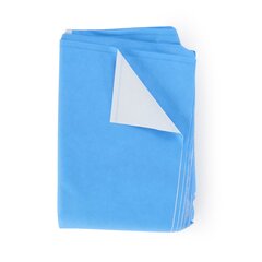 Halyard QUICK CHECK* H600 Sterilization Wrap White / Blue 48 X 48 Inch Dual Layer SMS Polypropylene Steam / EO Gas / Hydrogen Peroxide, 24/PK