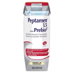 Nestle Healthcare Nutrition PEPTAMEN&reg; 1.5 WITH PREBIO1™ Vanilla 8 oz.