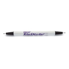 Viscot Industries Skin Marker with Ruler BlephMarker Gentian Violet / Gentian Violet Ink Sterile Full Size Dual Tip, Ultra Fine / Ultra Fine