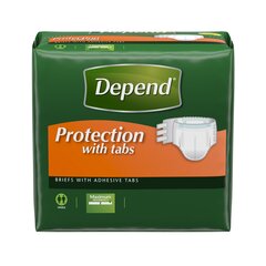 Kimberly Clark Professional Depend&reg; Adult Incontinent Brief Tab Closure Large Disposable Heavy Absorbency