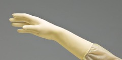 Innovative Healthcare Corporation Surgical Glove DermAssist&reg; Size 8.5 Sterile Pair Latex Extended Cuff Length Bisque Ivory Not Chemo Approved, 200/CS
