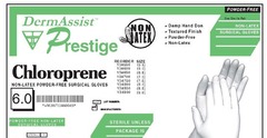 Innovative Healthcare Corporation Surgical Glove DermAssist&reg; Prestige&reg; Size 7 Sterile Pair Polyisoprene Extended Cuff Length Fully Textured Ivory Not Chemo Approved, 25/BX