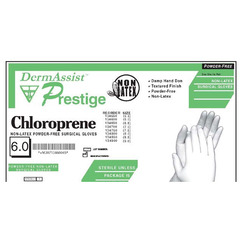 Innovative Healthcare Corporation Surgical Glove DermAssist Prestige Size 8 Sterile Pair Polyisoprene Extended Cuff Length Fully Textured Ivory Not Chemo Approved, 100 EA/CS