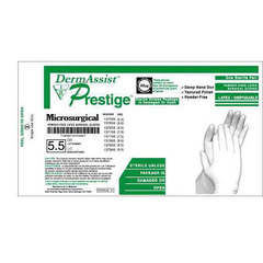 Innovative Healthcare Corporation Surgical Glove DermAssist&reg; Prestige&reg; Microsurgical Size 8.5 Sterile Latex Standard Cuff Length Fully Textured Brown Not Chemo Approved, 100/CS