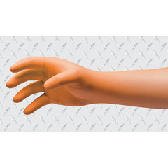Innovative Healthcare Corporation Exam Glove NitriDerm EP Orange Medium NonSterile Nitrile Extended Cuff Length Fully Textured Orange Chemo Tested, 1000/CS