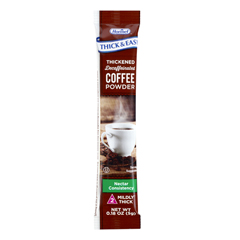 MON1130059EA - Hormel Health Labs - Thick & Easy® Thickened Decaffeinated Coffee Powder, Nectar Consistency, 5 Gram Individual Packet