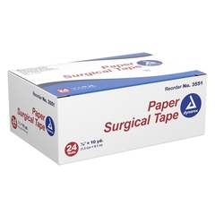 Dynarex Medical Tape Dynarex Porous Paper 1/2 Inch X 10 Yard White NonSterile