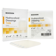 MON882983CS - McKesson - Hydrocolloid Dressing 6 x 6 Square Sterile